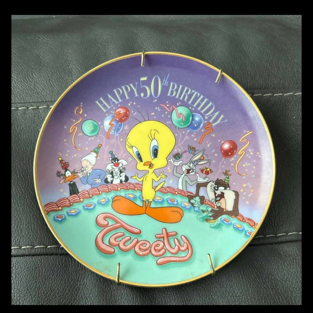 Tweety Happy 50th Birthday Party Plate